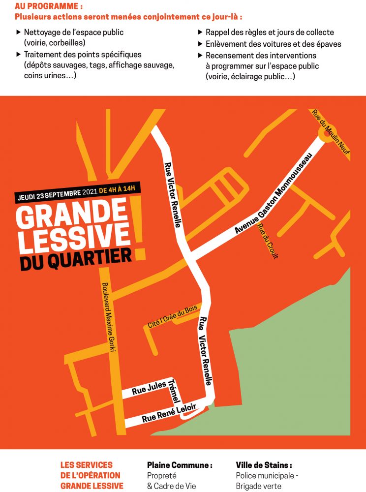 Propreté - Grande Lessive du 23.09 dans les quartiers Victor Renelle et Trois Rivières - 2 - Ville de Stains