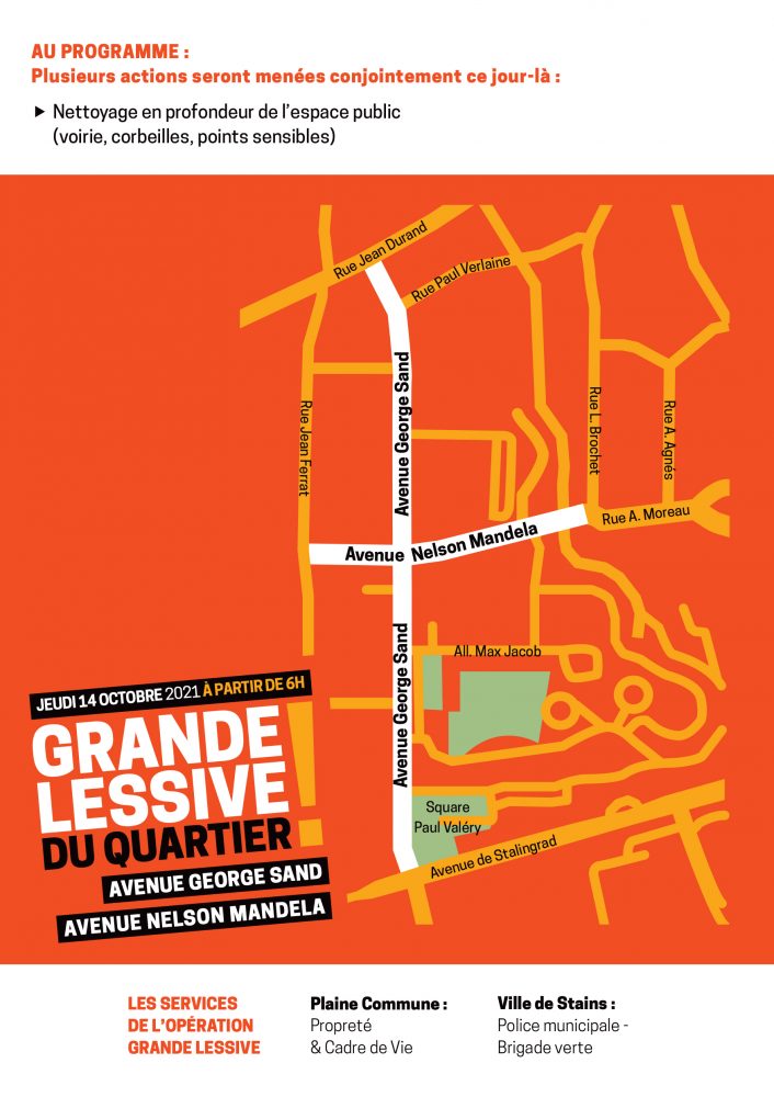 Propreté - Grande Lessive du 14.10 dans le quartier du Clos Saint-Lazare - 3 - Ville de Stains