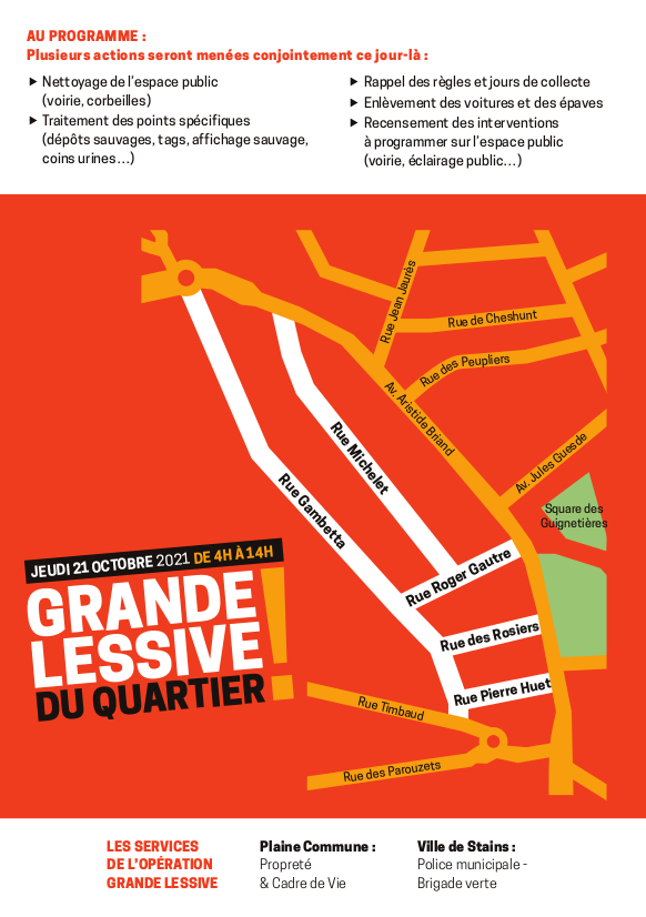 Propreté - La Grande Lessive se poursuit ce jeudi 21 octobre - 2 - Ville de Stains