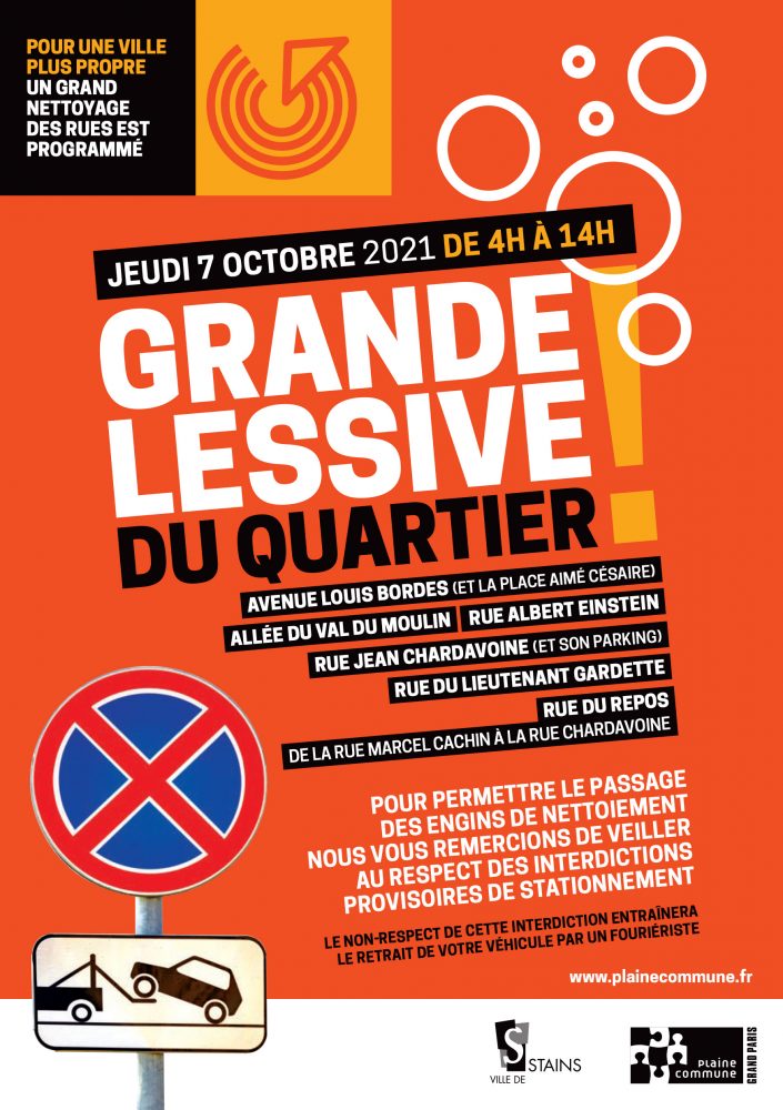 Propreté - Grande Lessive du 07.10 dans les quartiers Louis Bordes et Prêtresse - 1 - Ville de Stains