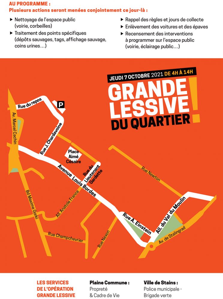 Propreté - Grande Lessive du 07.10 dans les quartiers Louis Bordes et Prêtresse - 2 - Ville de Stains