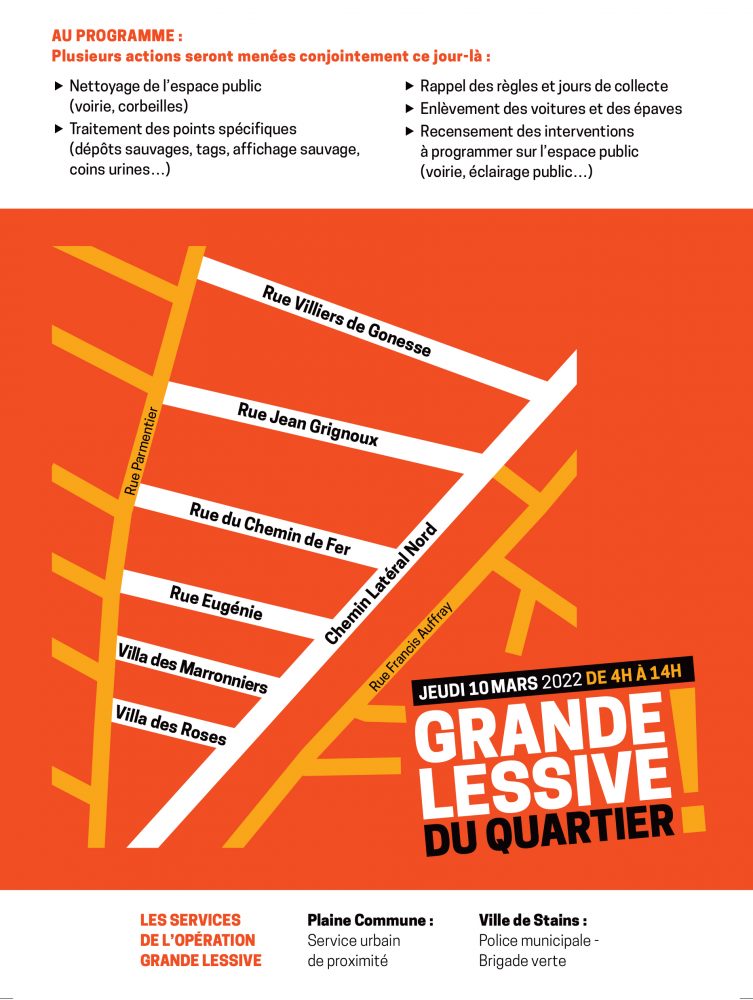 Cadre de vie - La première Grande lessive, jeudi 10 mars - 2 - Ville de Stains 